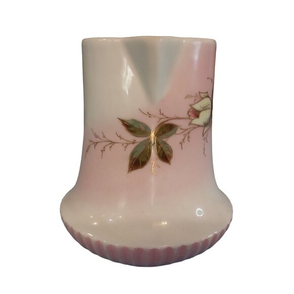 Vintage Antique Marx & Gutherz Carlsbad Pitcher Rose Buds Floral Flowers Pink - Picture 3 of 8